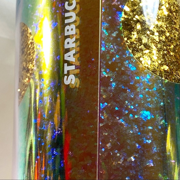 Starbucks Holiday Gold Glitter Polka Dot Tumbler - Picture 6 of 7